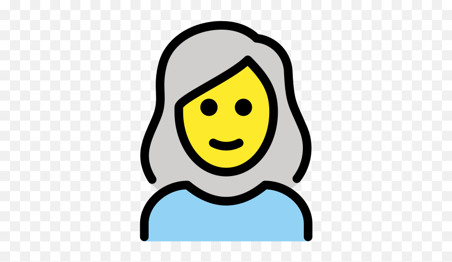 White Hair - Clip Art Emoji,Hair Emoji