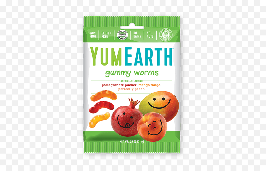 Yum Earth Organic Gummy Worms - Yum Earth Emoji,Hippy Emoticon