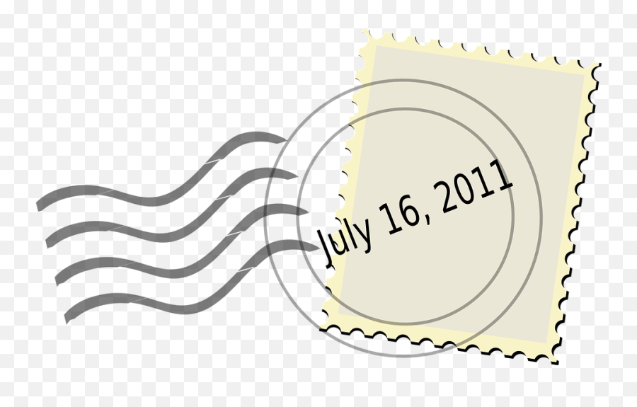 Free Postage Stamp Illustrations - Transparent Clipart Passport Stamp Emoji,Email Emotions Symbols