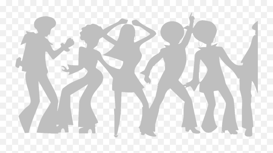 Party Dance Disco 60ies Dancers - Disco Dancers Silhouette Emoji,Dance Party Emoticons