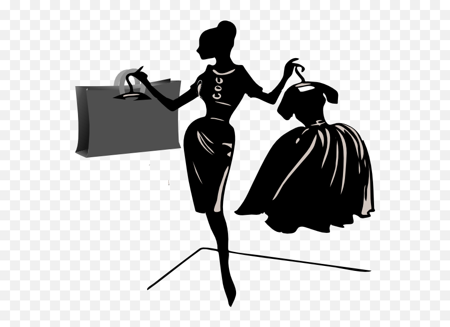 Free Sassy Woman Silhouette Download Free Clip Art Free - Black And White Shopping Clipart Emoji,Sassy Girl Emoji