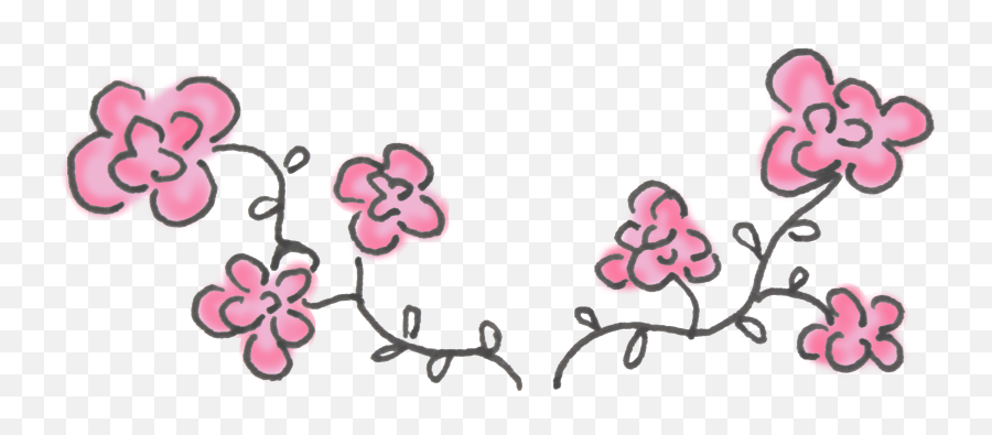 Flower Doodles - Cherry Blossom Flower Doodle Emoji,Cherry Blossom Emoji