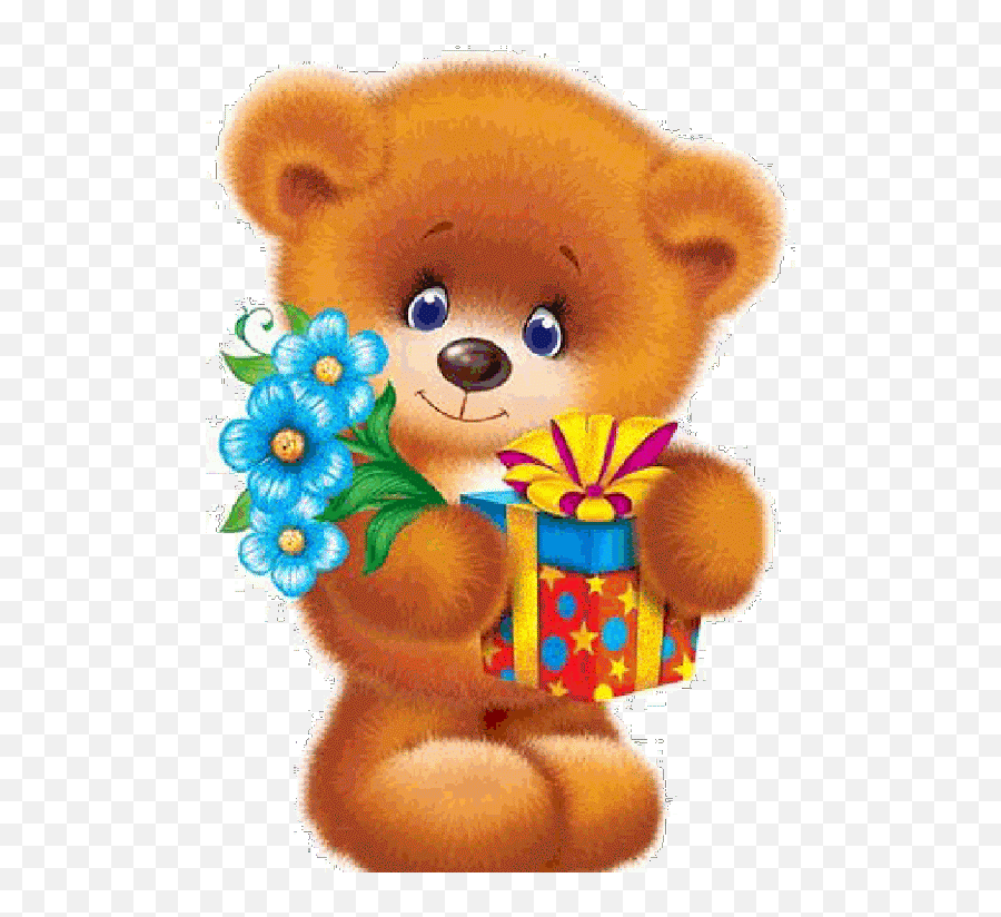 Foto Animada Cute Happy Birthday Teddy Pictures Happy - Grattis På Födelsedagen Gif Emoji,Teddy Bear Emoji