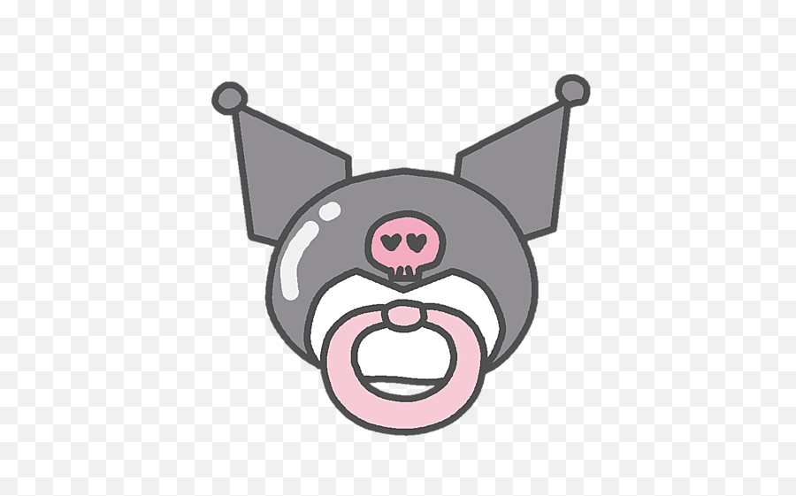 Kuromi Sanrio Baby Pacifier Freetoedit - Hello Kitty My Melody Emoji,Pacifier Emoji