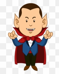 Dracula Clipart Modern - Vampire Png Download Arts Emoji