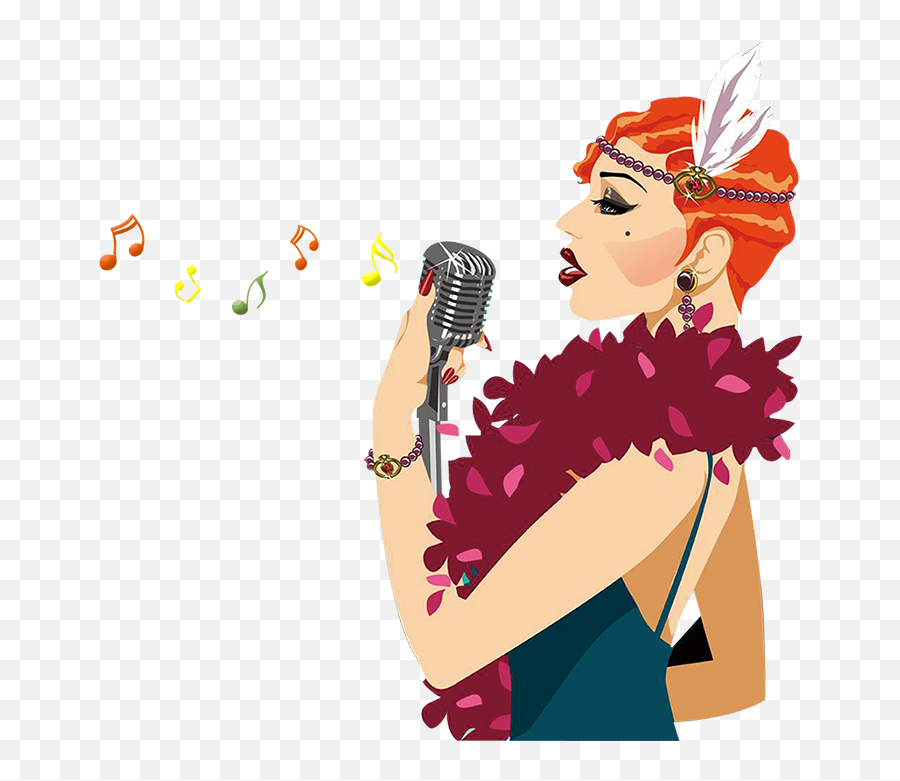 Singer Clipart Woman Singer Singer Woman Singer Transparent - Singer Clipart Emoji,Singer Emoji