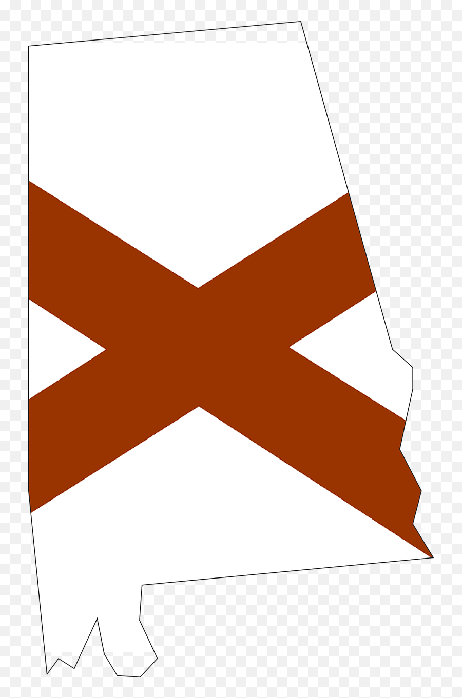 Alabama Map Usa State Flag - Alabama State Outline With Flag Emoji,Mardi Gras Emoji