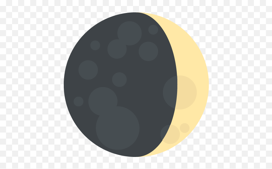 Waxing Crescent Moon Clipart - Circle Emoji,Emoji Moon Calendar