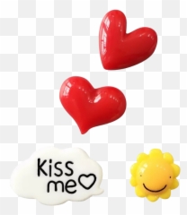 Mini cute children early education creative decoration love cloud refrigerator paste magnetic - Heart Emoji
