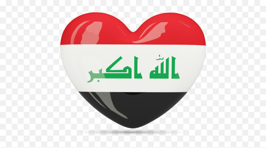 Flag Icon Of Iraq At Png Format - Iraq Flag With A Heart Emoji,Iraq Emoji
