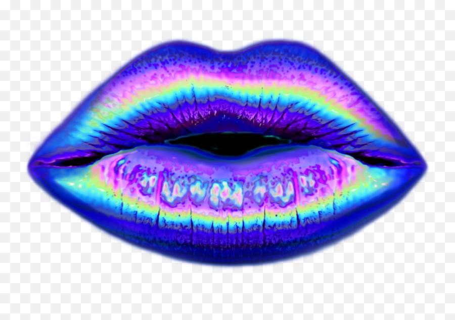 Tumblr Glitter Lips Wallpaper - Transparent Background Lips Shades Emoji,Lip Biting Emoji