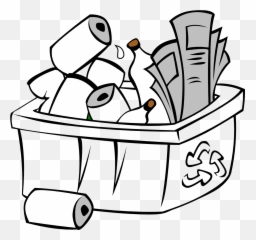 Paper Clipart Recycle Bin Paper Recycle Bin Transparent - Drawing Of Recycled Materials Emoji,Recycle Emoji