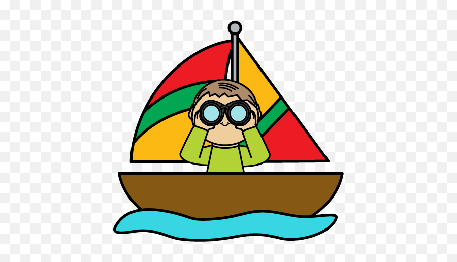 Clip Art Sail Boat - Clip Art Sail Boat Emoji,Binocular Emoji