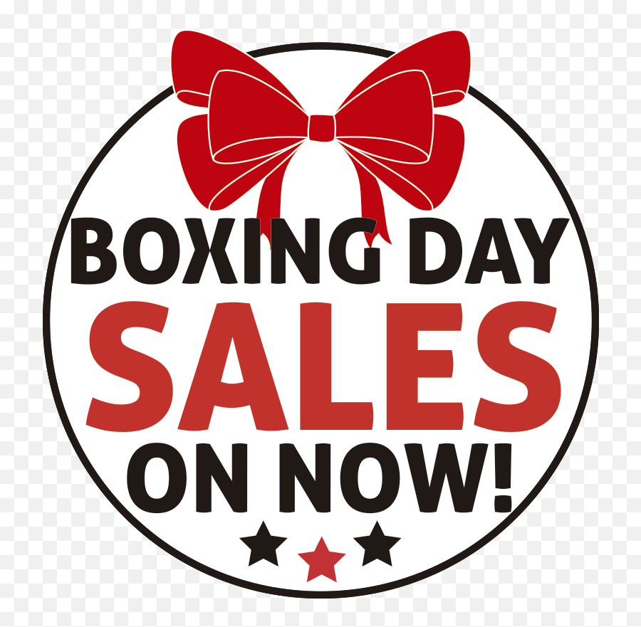 Boxing Day Window Decal - Bow Emoji,Boxing Emoticon
