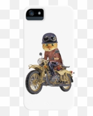 Motorcycle Phone Cases - Cat Riding A Motorbike Emoji