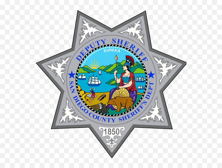 Badge Of The San Diego County Sheriffs Department - San Diego Sheriff Department Logo Emoji,Police Badge Emoji