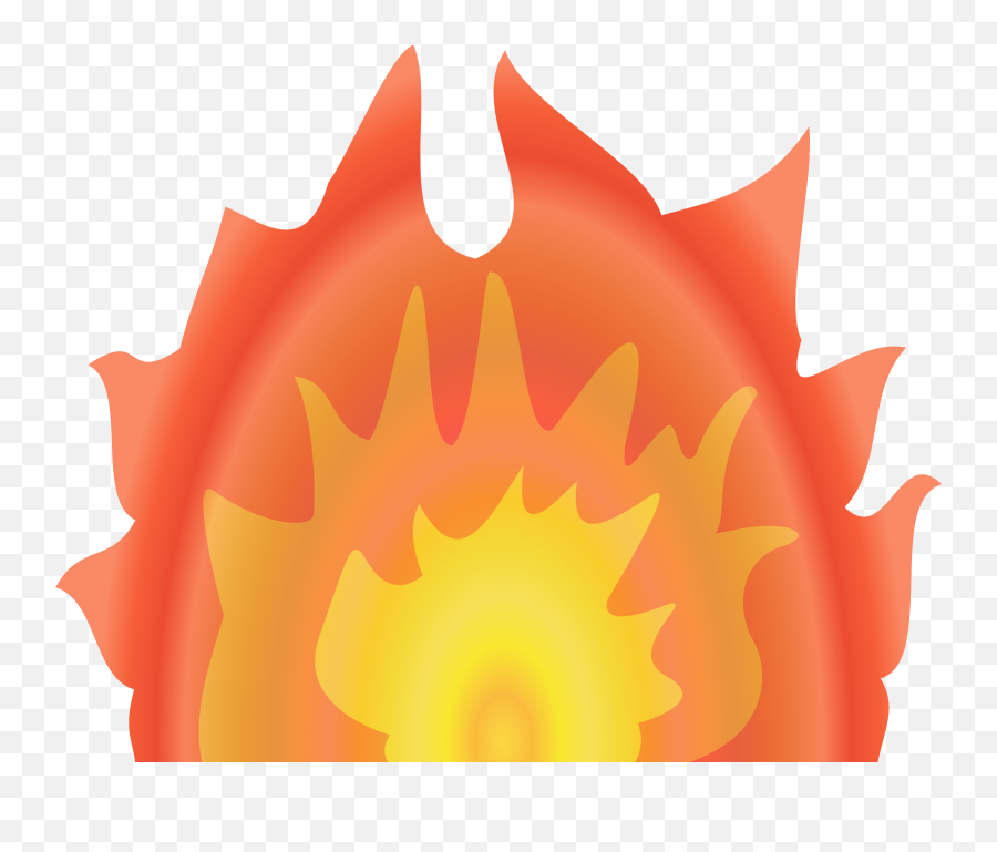 Flames Clipart Fire Flower Flames Fire - Clip Art Emoji,Car Grandma Flower Emoji