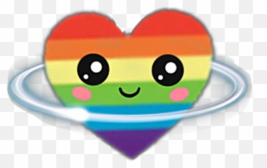 Ring Around It Hearts Rings Rainbow - Emoji