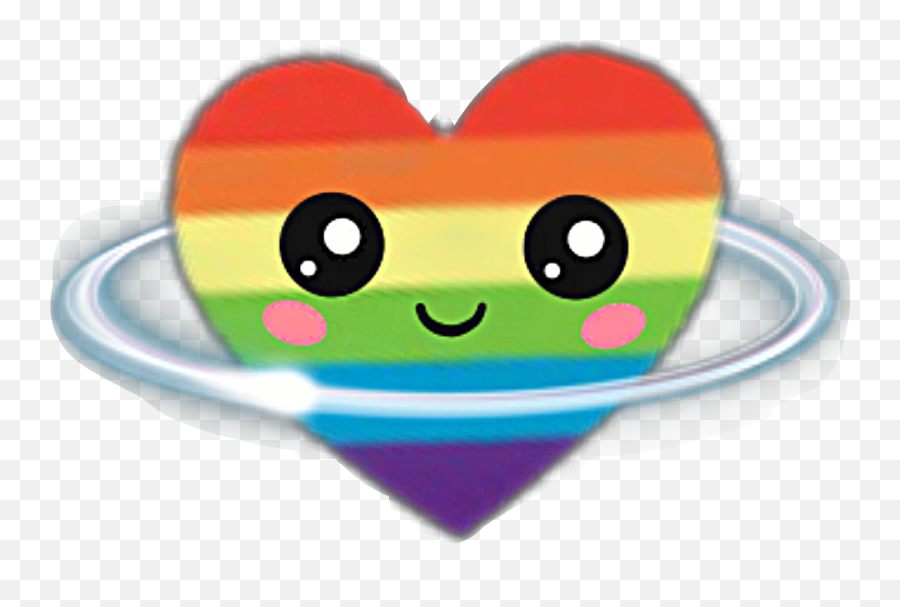 Ring Around It Hearts Rings Rainbow - Heart Emoji,Rainbow Emoticon