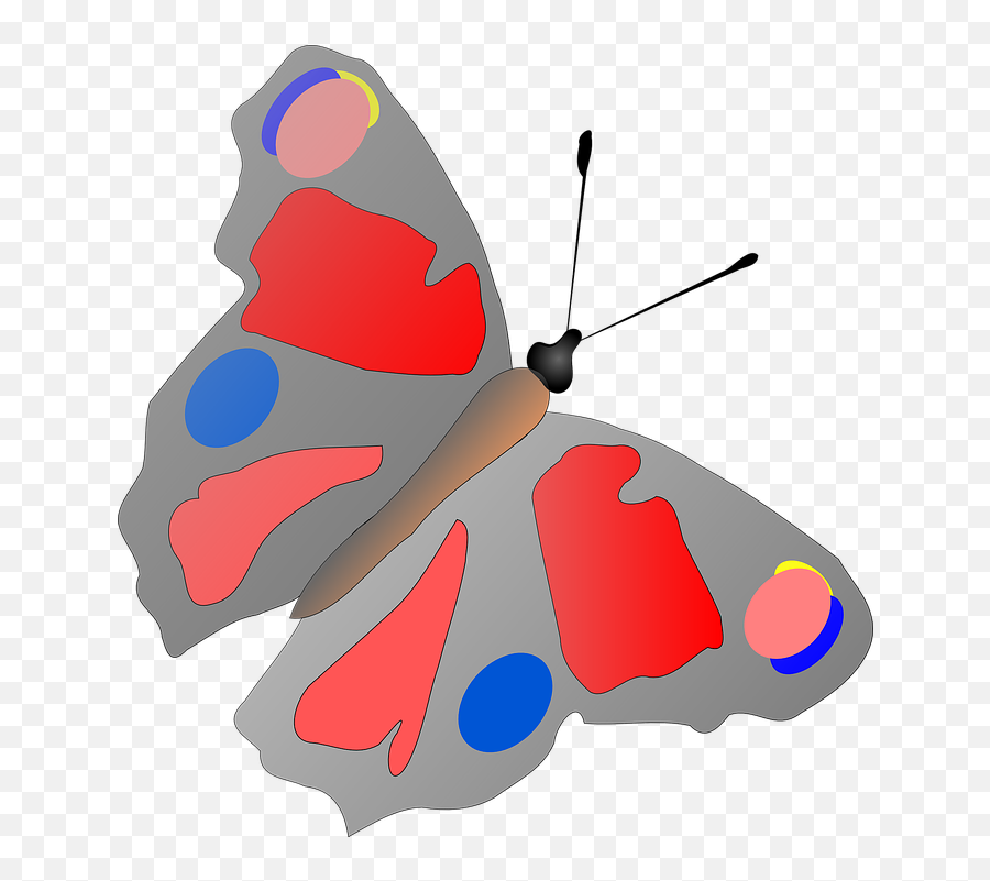 Bintik Gambar Vektor - Butterfly Clip Art Emoji,Hula Emoji