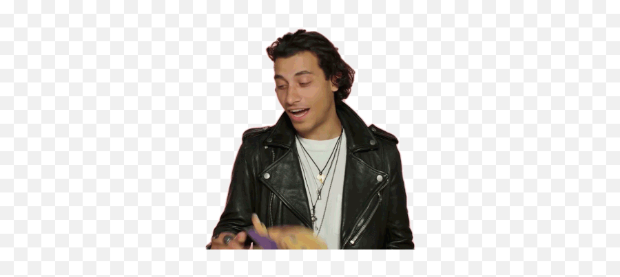 Laughing Emoji Lol Emoji Gif - Leather Jacket,Cuff Emoji