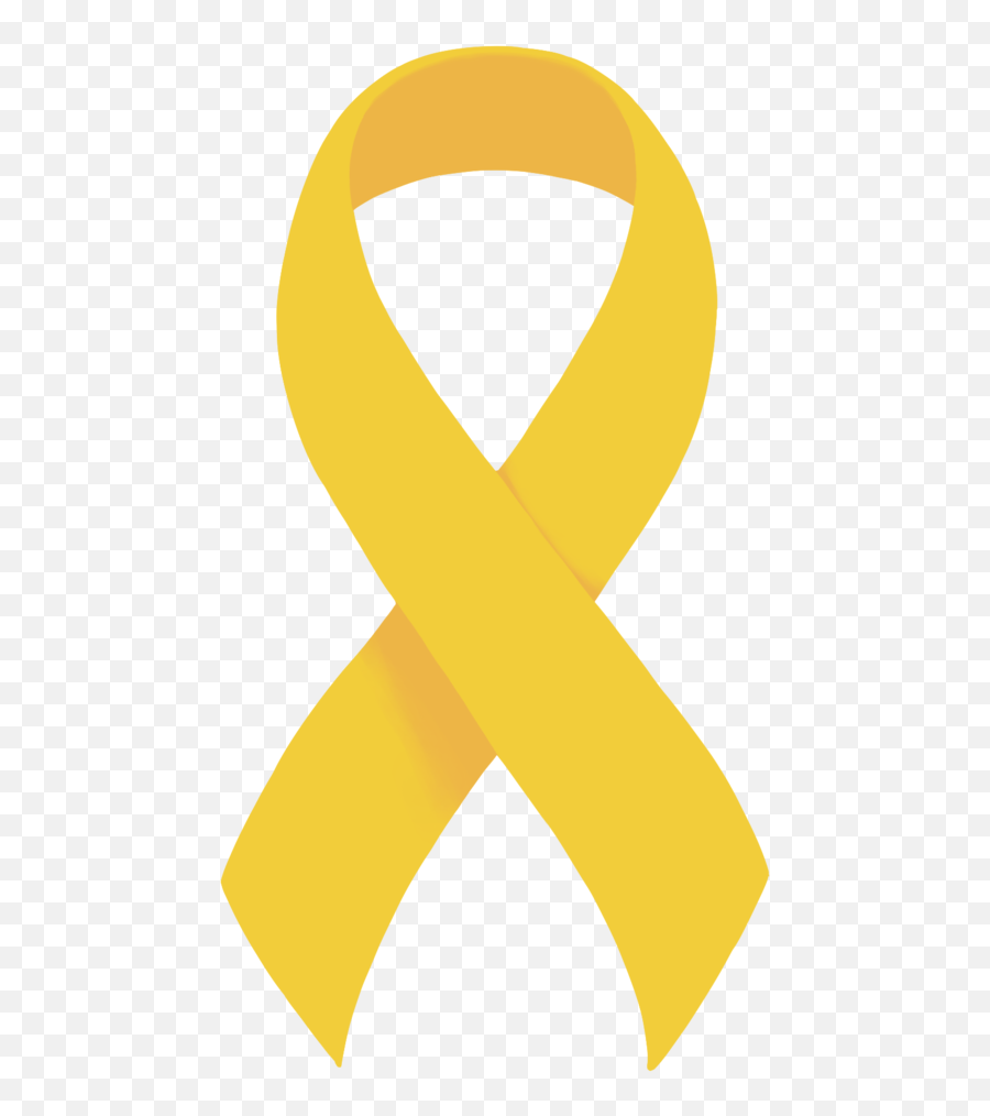 Yellow Ribbon - Yellow Cancer Ribbon Transparent Background Emoji,Dont Forget Emoji