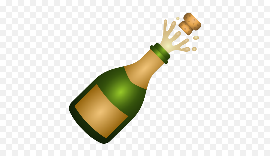 Bottle With Popping Cork Icon - Champagne Emoji,Bomb Emoji
