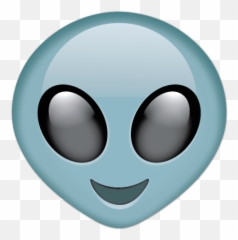 Alien Png - Iphone Alien Emoji,Happy Emoji