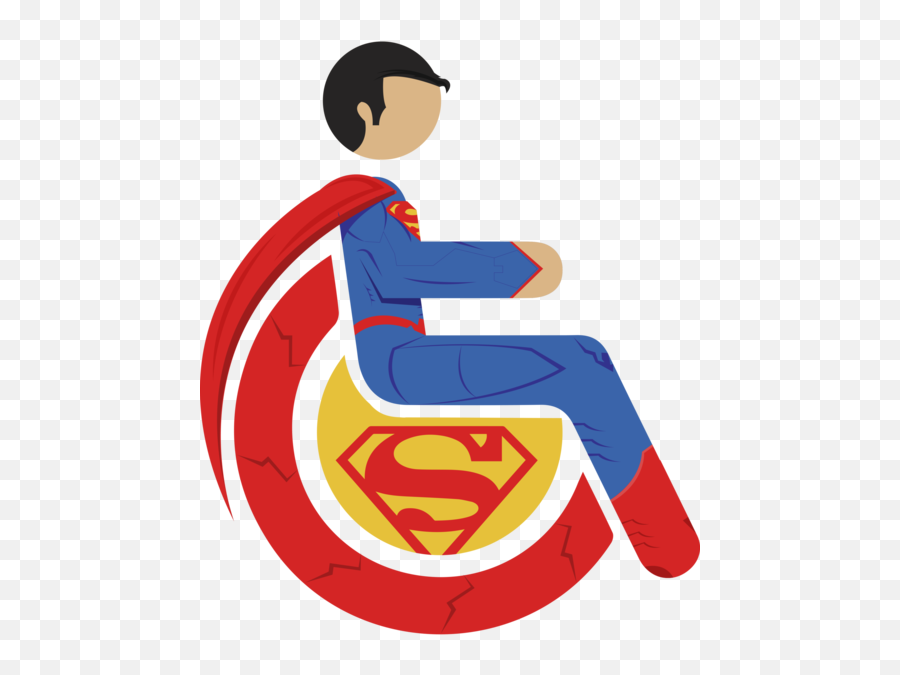 Superman Superman Wonder Woman - Super Heroi Cadeira De Rodas Emoji,Superman Emoji Art