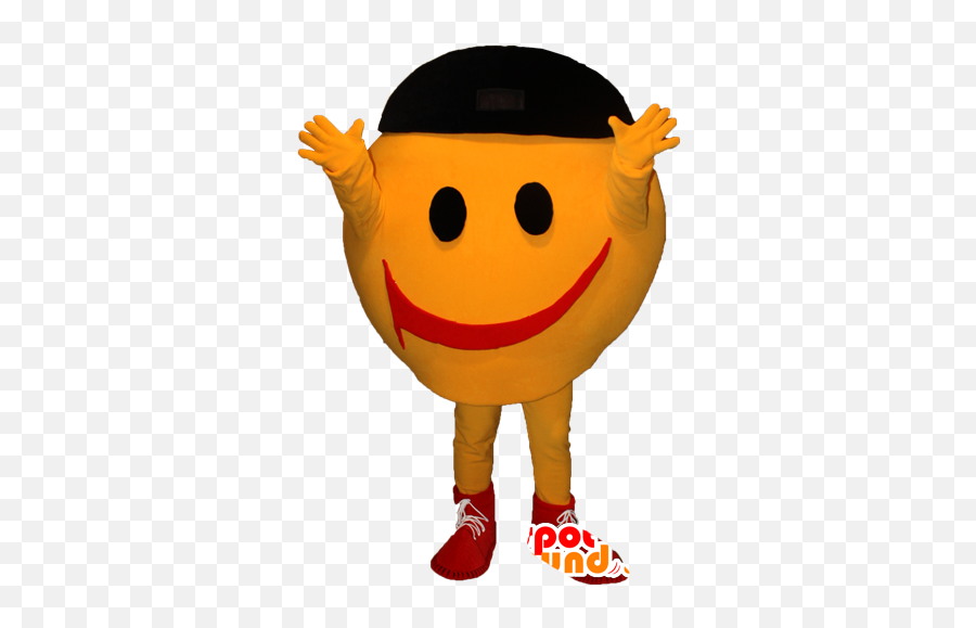 Mascot Cheerful Yellow Guy - Cartoon Emoji,Pinocchio Emoticon