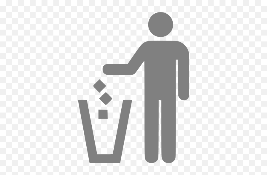 Gray Trash Icon - Trash Sign Png Emoji,Trash Emoji