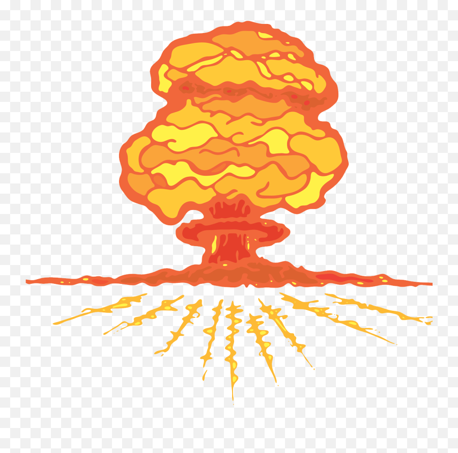 Clipart Clouds Atomic Bomb Clipart Clouds Atomic Bomb - Nuclear Explosion Gif Transparent Emoji,Mushroom Cloud Emoji