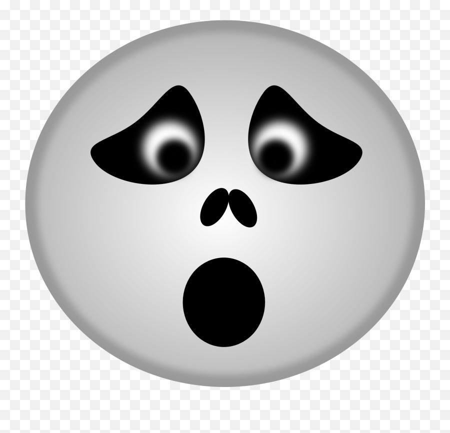 Surprised Ghost Emoticon Free Image - Clip Art Halloween Faces Emoji,Ghost Emoticon