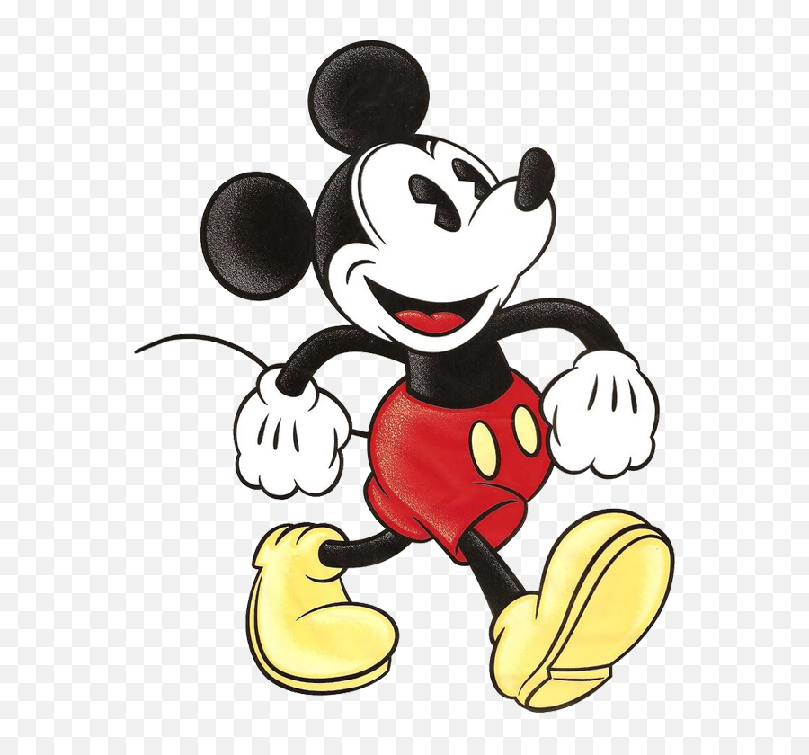 Mickey Mouse Vintage Clipart - Old Mickey Mouse Png Emoji,Mickey Mouse Emoticon