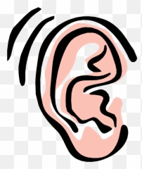 Hearing Sound Clipart - Ear Emoji