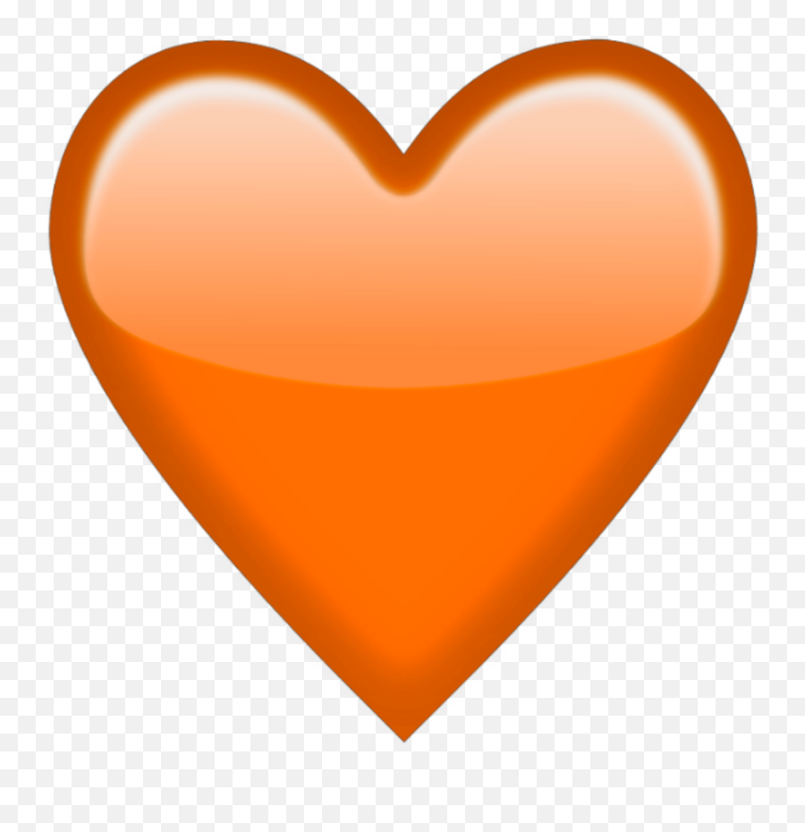 Heart Orangewhatsapp Imessage Emoji - Heart,Emoji For Imessage