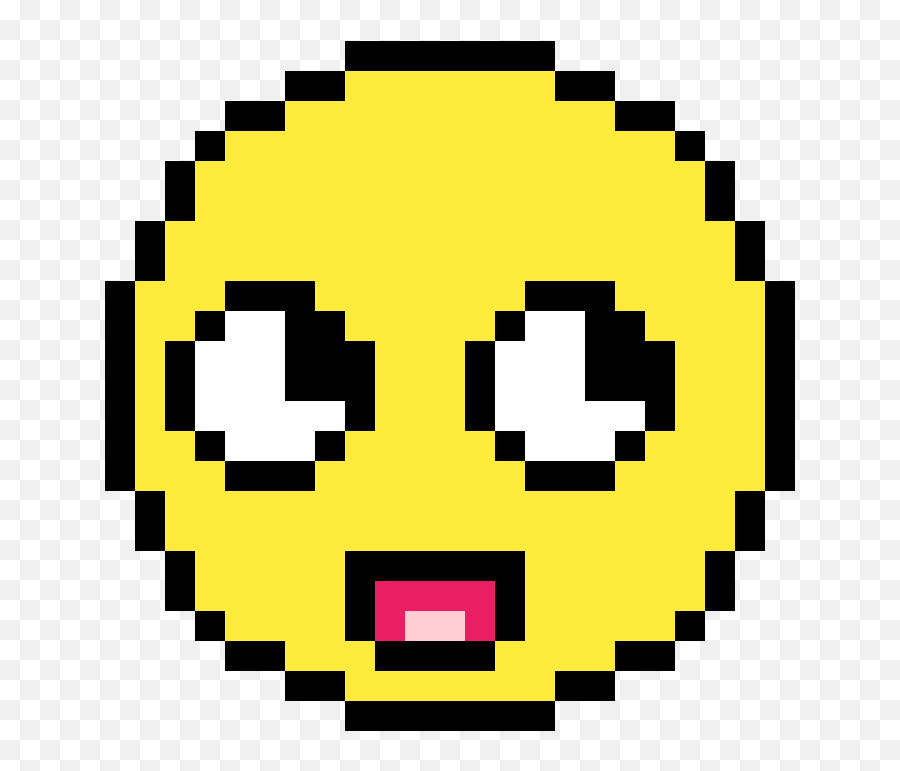 Pixilart - Meme Face By Crashyart101 Pixel Art Mirai Nikki Emoji,Meme Face Emoticon