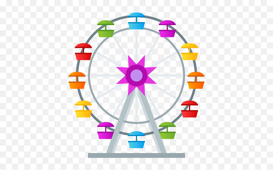 Emoji Big Wheel To Copy Paste Wprock - Emoji Ferris Wheel,Lightning Emoji