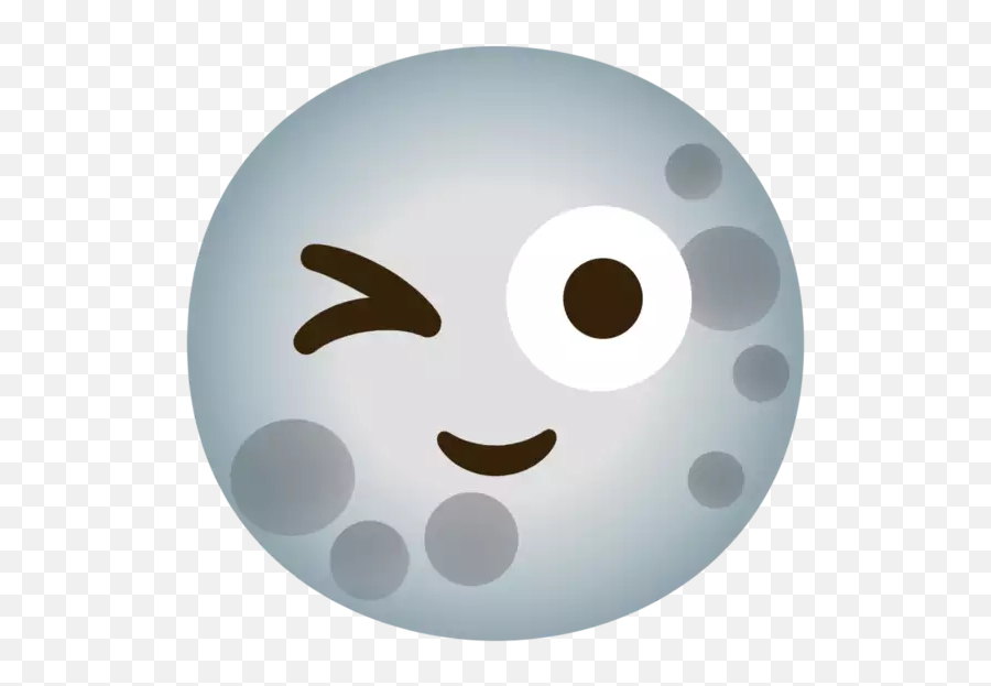 Moon Winky Face - Android Emoji Mix,Winky Face Emoji