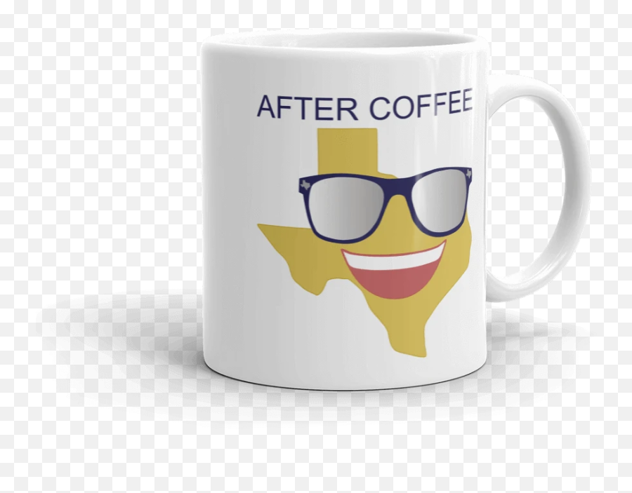 After Coffee Mug - Serveware Emoji,Texas Emoji