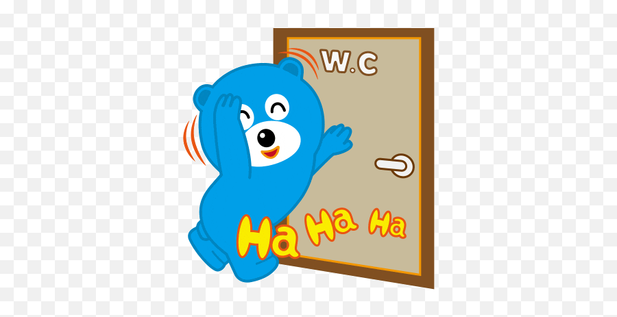 Blue Bear Sticker - Blue Bear Wc Discover U0026 Share Gifs Happy Emoji,Wc Emoji