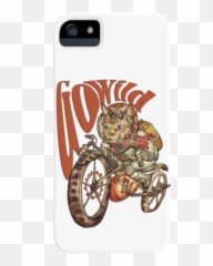 Motorcycle Phone Cases - Cat On Motorcyle Illustrtion Emoji