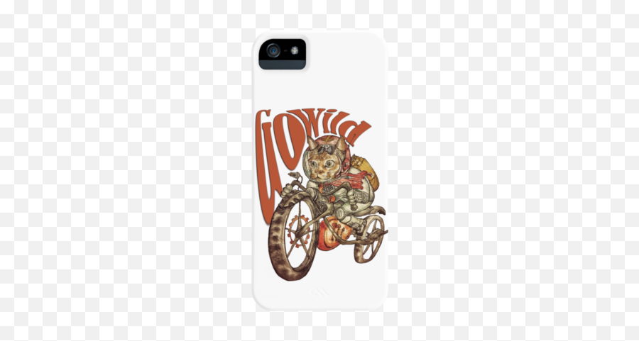 Motorcycle Phone Cases - Cat On Motorcyle Illustrtion Emoji,Motorcycle Emoticons For Iphone