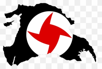 Greater Syria With Syrian Social Nationalist Party Flag - Emoji