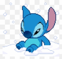Blue Snow Stickers For Android Ios - Stitch Cold Gif Emoji