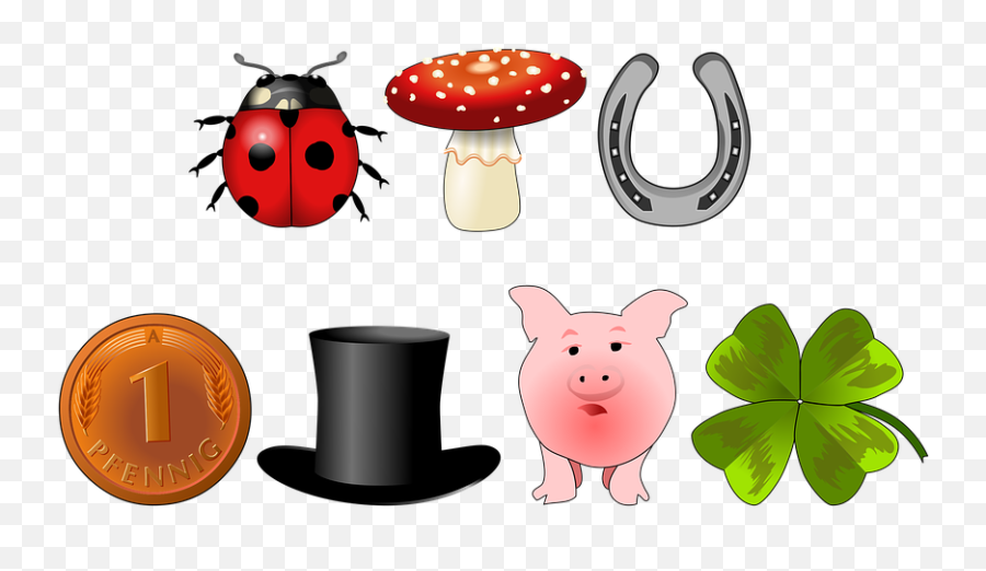 Luck Bad Auspicious Symbols - Silvester Clipart Emoji,Emoji Symbols