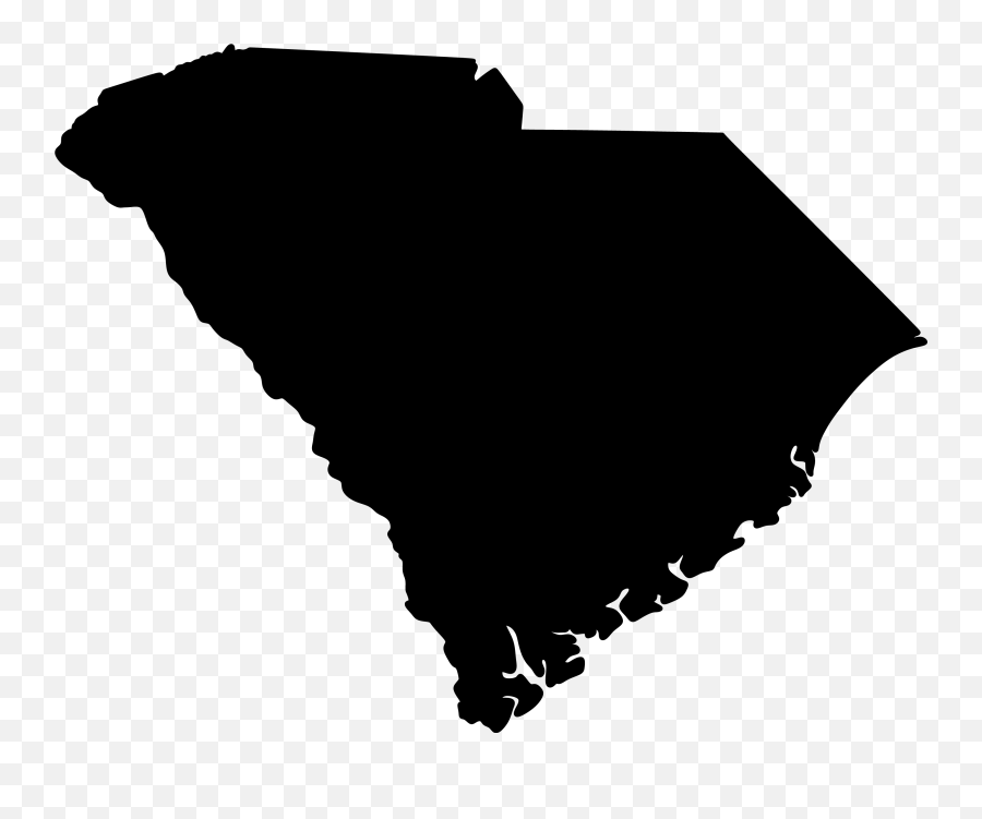 South Carolina Topographic Map Clip Art - South Carolina State Silhouette Emoji,South Carolina Flag Emoji
