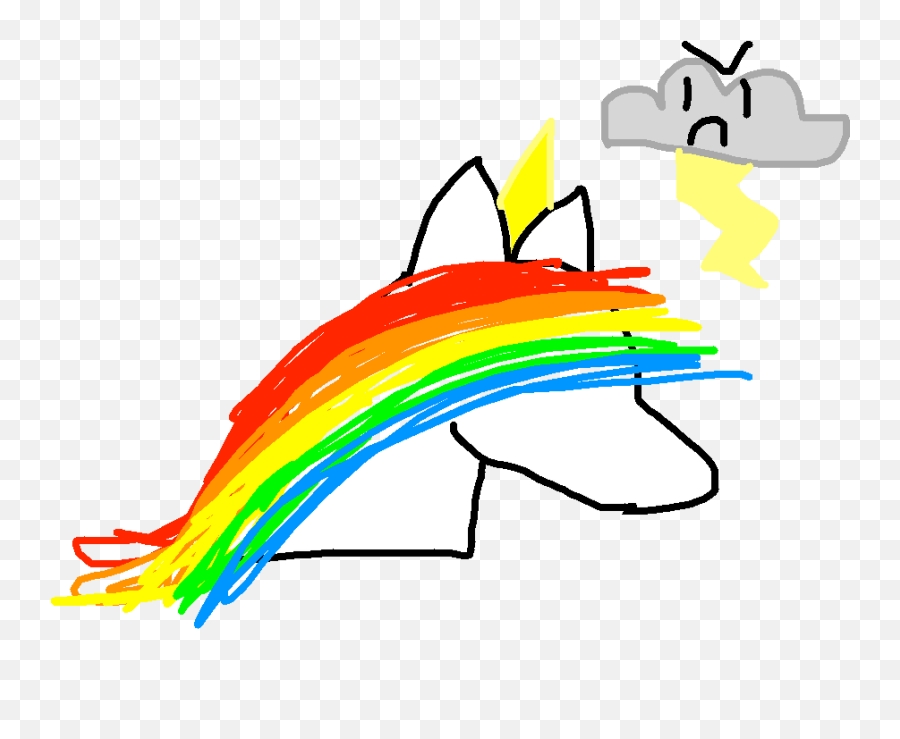 Rainbow Unicorn - Drawing Emoji,Cloud Candy Emoji