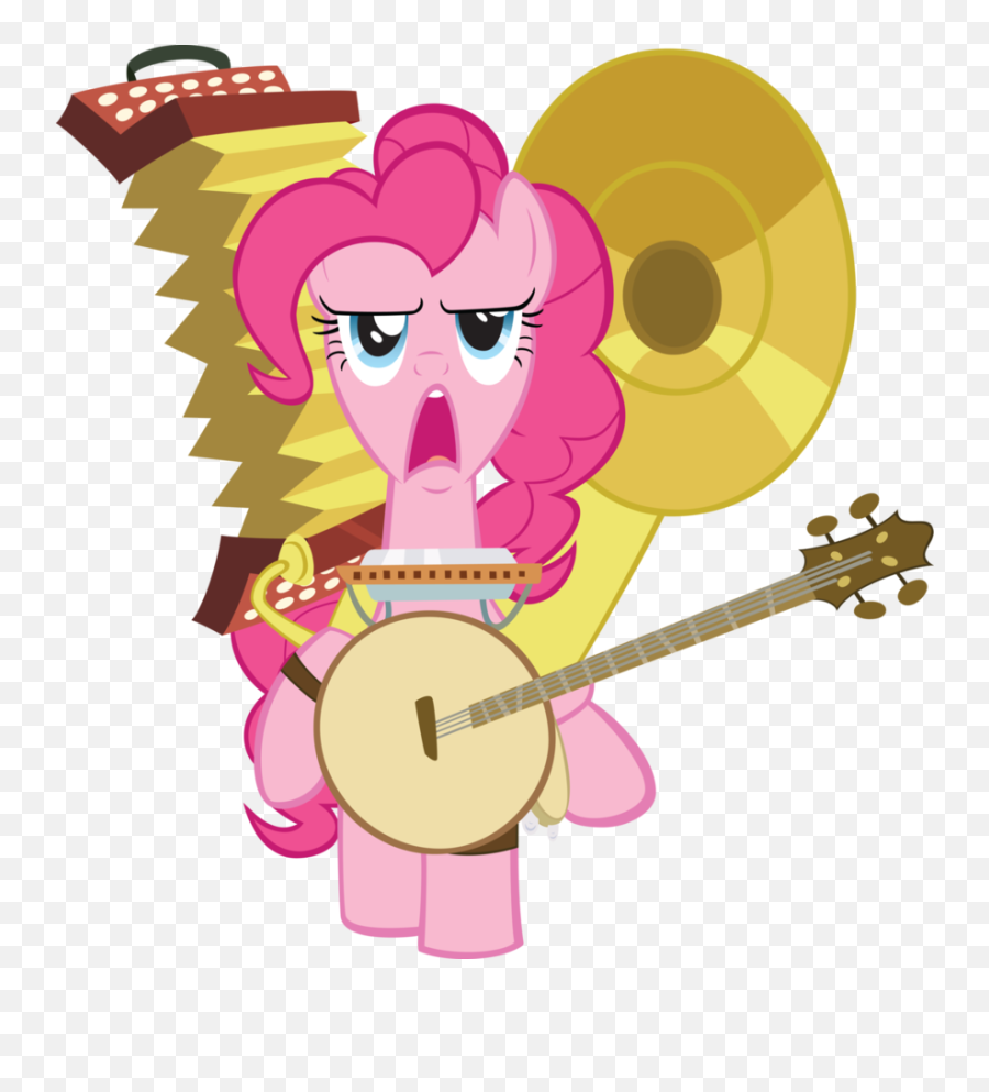 Mane 6s Instruments - Pinkie Pie Playing Instruments Emoji,Harmonica Emoji
