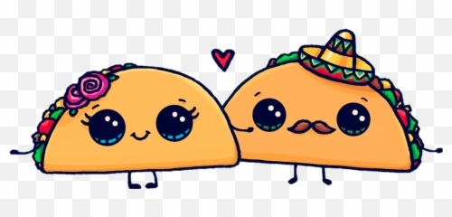 Tacos Clipart Cute Tacos Cute - Cute Taco Transparent Emoji,Taco Emoticon
